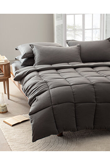 Madame Coco Anthracite Mona Single Comforter Set