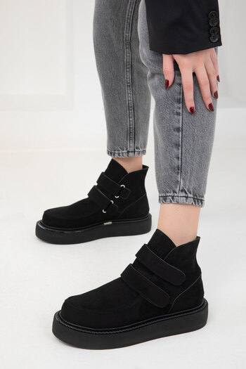 SOHO 20092 Model Suede Μαύρες Γυναικείες Μπότες & Μποτάκια