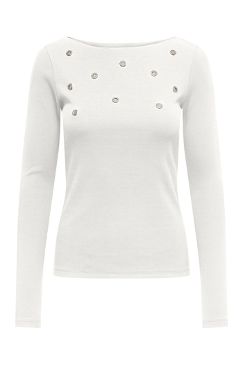 ONLY Onlvidya - Boatneck Top Cs Jrs Fabric L/S