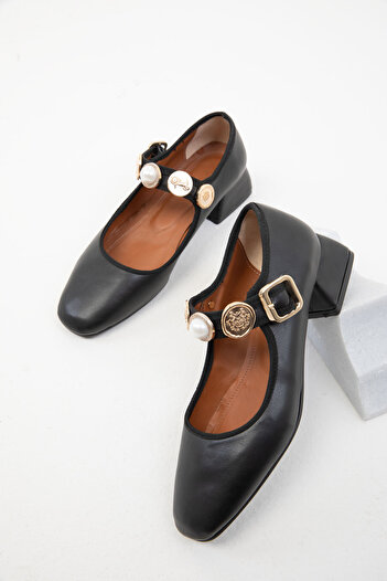 SOHO Classic Black Women's Heeled Shoes - 20122