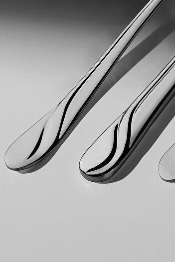 Nehir Sapphire Satin 6-Person 30-Piece Cutlery Set