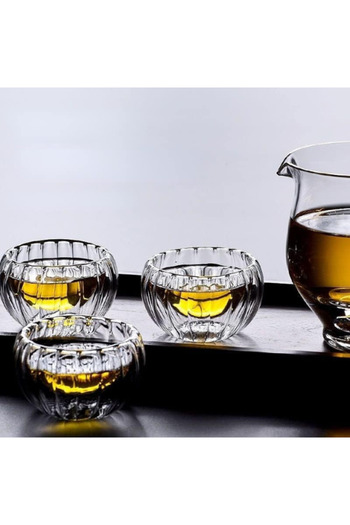 BirTıKHome 6 Pieces Double Walled Mini Bowl Set Turkish Delight Bowl Dragee Sugar Bowl Snack Bowl Sauce Bowl Jam Bowl Glass Bowls