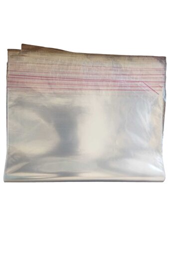 MERT AMBALAJ ÜRÜNLERİ 40 Adet 40*60 Cm Bantlı Yapışkanlı Şeffaf OPP Jelatin Poşet, Kıyafet Paketleme Poşeti ( 40x55+5)