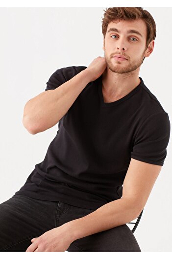 Mavi Men's V-Neck T-Shirt