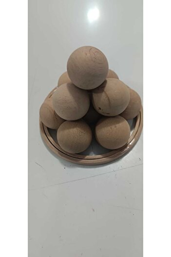 HIZIROĞLU AHŞAP Wooden Ball Sphere 40 mm (5 Pieces)