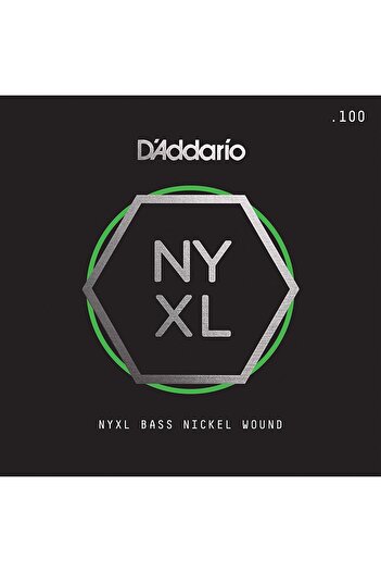 Daddario Daddarıo Nyxlb100 Bass Single Wire, Nyxl Series, Nickel Wrap,.100 Gauge,
