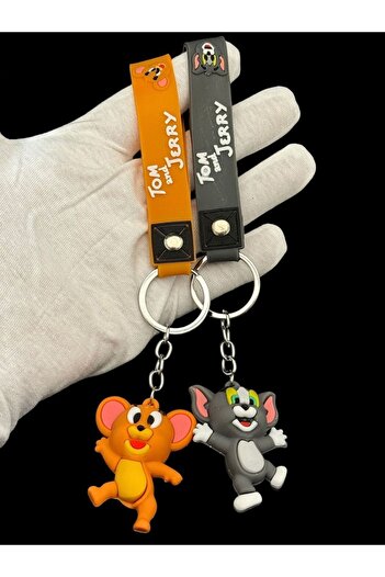 KEHRİBAREVİ KARAMAN Tom and Jerry 3D - Double Keychain 2 Pack