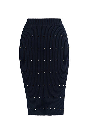 Faina Strickrock Mit Strass-steinen