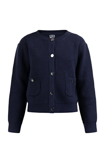 Dreimaster Strickjacke mit Knöpfen