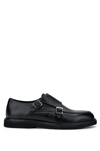 Tamer Tanca Men's Genuine Leather Black Classic Shoes