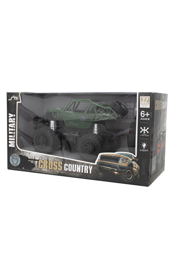 Fab N Funky Cross Country Military R/C Vehicle with Suspension, Remote Control - Age 6, 2 Pcs Set
