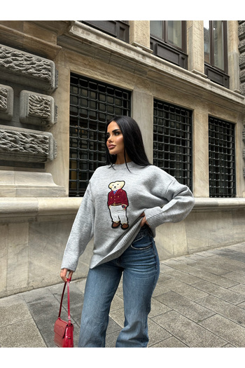 LB Laluna Butik Women's Teddy Bear Sweater