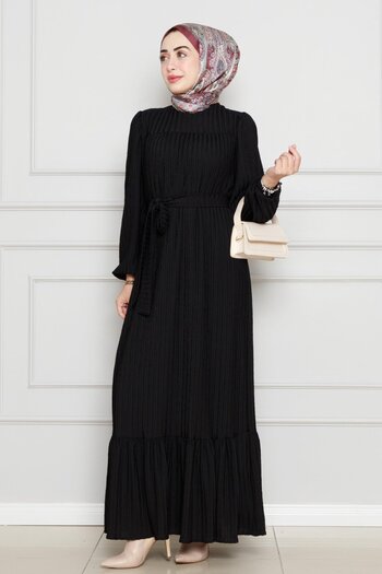 Sevitli Φόρεμα Sahara Hijab - Μαύρη Ρόμπα