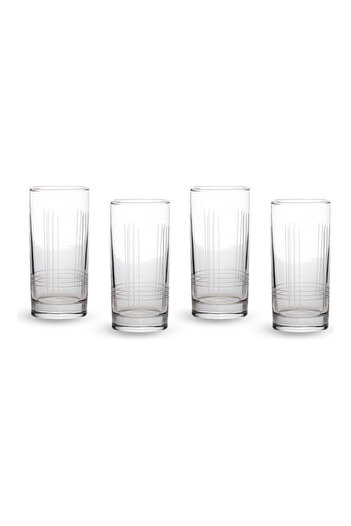 LİBBEY 4-Piece Beverage Cup Set Clear 7 x 7 x 15cm