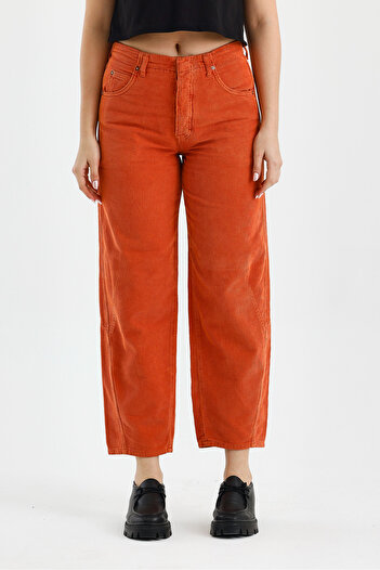 soBasic Tile Flare Leg Corduroy Trousers