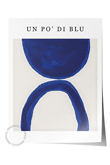 Postifull Frameless Poster, Hd Quality Wall Poster, Comfort Series, Un Po' Di Blu Poster, No: 108603