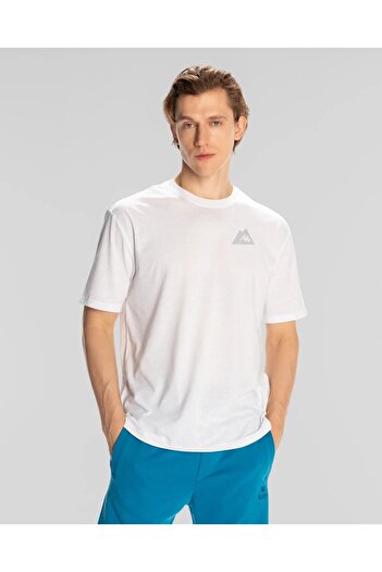 Kappa Men's White Regular Fit Kunio T-Shirt