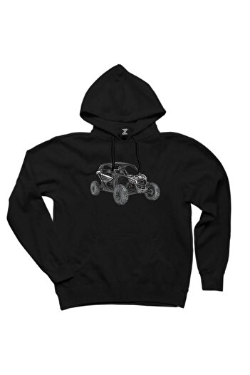 Z zepplin Can Am Off Road Black Hooded Sweatshirt Hoodie