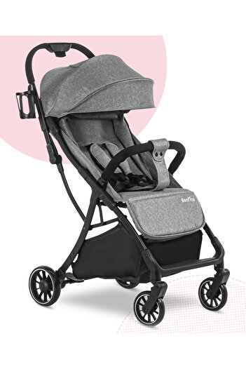 Bonfino Aero Lite Baby Cruiser Stroller, 0 to 4 Years, 100 x 41 x 70 cm - Grey