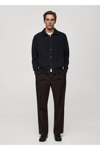 MANGO Man Relaxed Cut Knitwear Cardigan