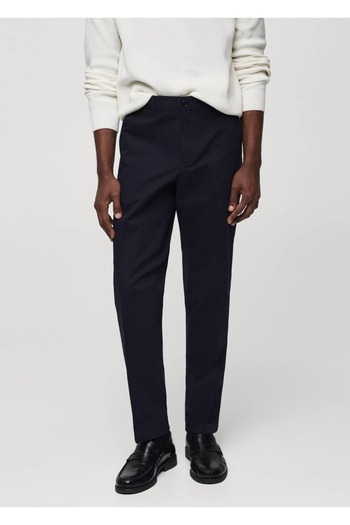 MANGO Man Regular Fit Cotton Trousers