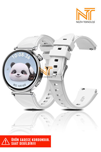 Nezih Case Huawei Watch GT4 / GT5 / GT6 41mm Uyumlu Silikon Kordon 18mm