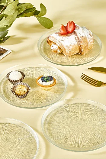 Lora Bianca Rexi 16 cm Cake Plate Set - 6 Pieces