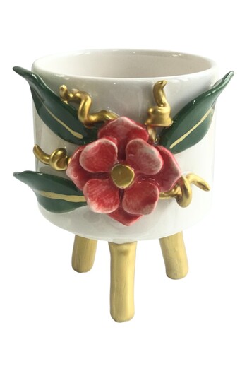 Spica Ceramica Rose Flower Pot, Rose Model Flower Pot, Decorative Flower Pot, Succulent Flower Pot, Gift