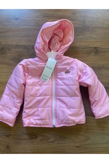 Pierre Cardin Zippered Hooded Lined Baby Coat