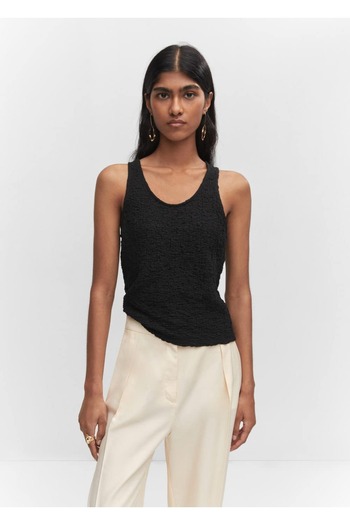 MANGO Woman Woven Cotton Blouse