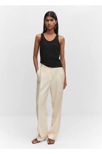 MANGO Woman Woven Cotton Blouse