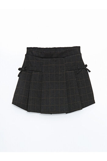 LC Waikiki LCW Kids Elastic Waist Plaid Girl's Shorts Skirt