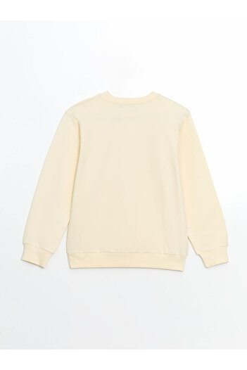 LC Waikiki Crew Neck Printed Girl's Sweatshirt