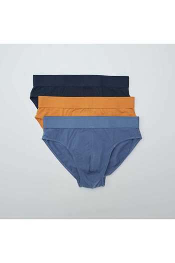 KIABI Pack of 3 eco-design briefs KHAKI