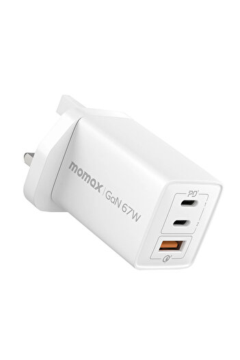 Momax ? OnePlug? 67W? 3-Port? GaN? Charger? - White