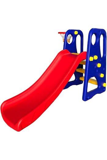 ALBADER Kids play slide with basket ball game, toy for children both indoor outdoor use