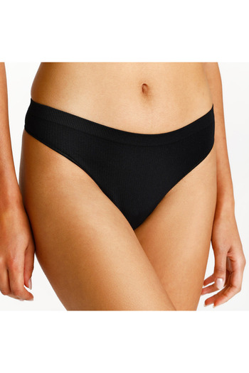 JİG Lycra Ribbed String Thong 3 Pack