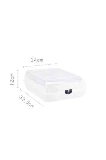 devigo 1Pc Transparent Cover Boots and Boots Protection Box - Air Hole Shoes Storage Box