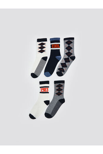 LC Waikiki Sparkling Selections from Shining Store |   Patterned Boys' Socks, Pack of 5
