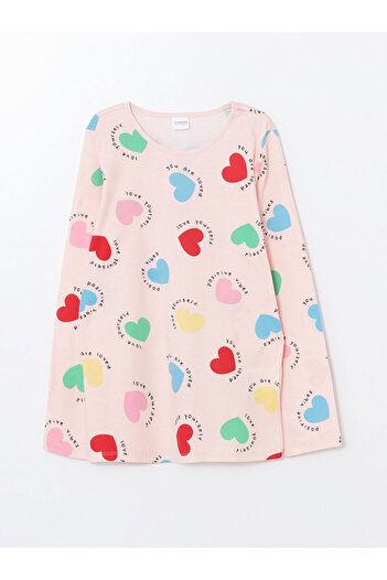 LC Waikiki Lcw Kids Pink Crew Neck Girls Pajamas Set