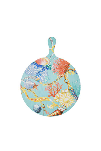 Baci Milano St. Tropez Turkuaz Melamin Sunum Tahtası 31,5X41,8 Cm