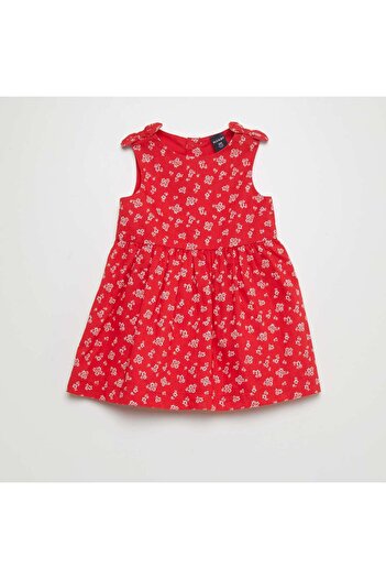 KIABI Sleeveless patterned dress RED