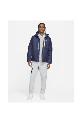 Nike Ανδρικό μπλε casual παλτό Therma-Fit Legacy - TUBI