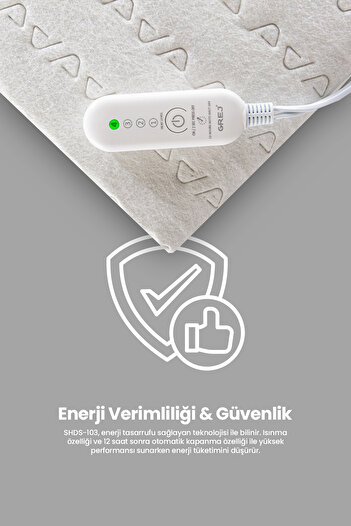 Wexta Dhds-104 Çift Kişilik 4 Kademe Kumandalı Elektrikli Battaniye 120cm*155cm