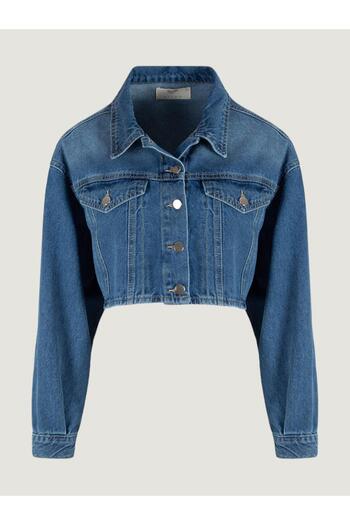 RİVUS Oversize Jean Ceket - Mavi