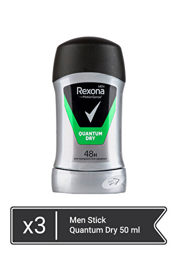 Rexona Rexona Men Stick Quantum Dry 50 ml x 3 τεμάχια
