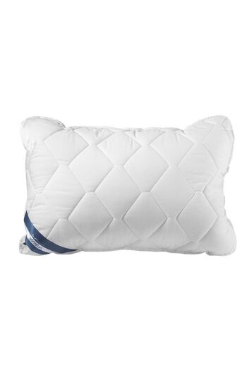 Homelux Perna Super +, 70x70 cm, material husa 100% bumbac, umplutura poliester hipoalergenic, alb