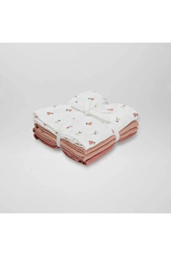 KIABI Pack of 3 muslin squares WHITE