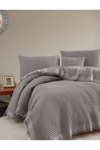 luxtex Double 100% Cotton Waffle Pique, Multi-Purpose Bedspread