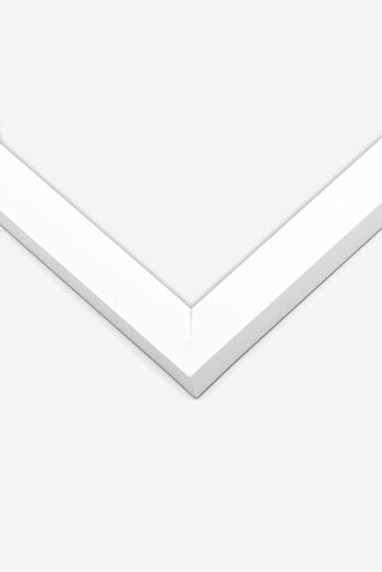 Postifull White Framed Painting, Poster and Frame Set, Graphic Shapes and Lines No1 Comfort Series No:108585